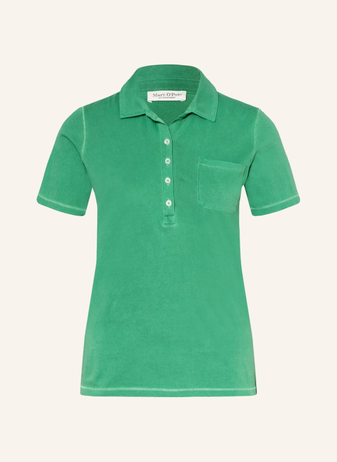 Image of Marc O'polo Jersey-Poloshirt gruen