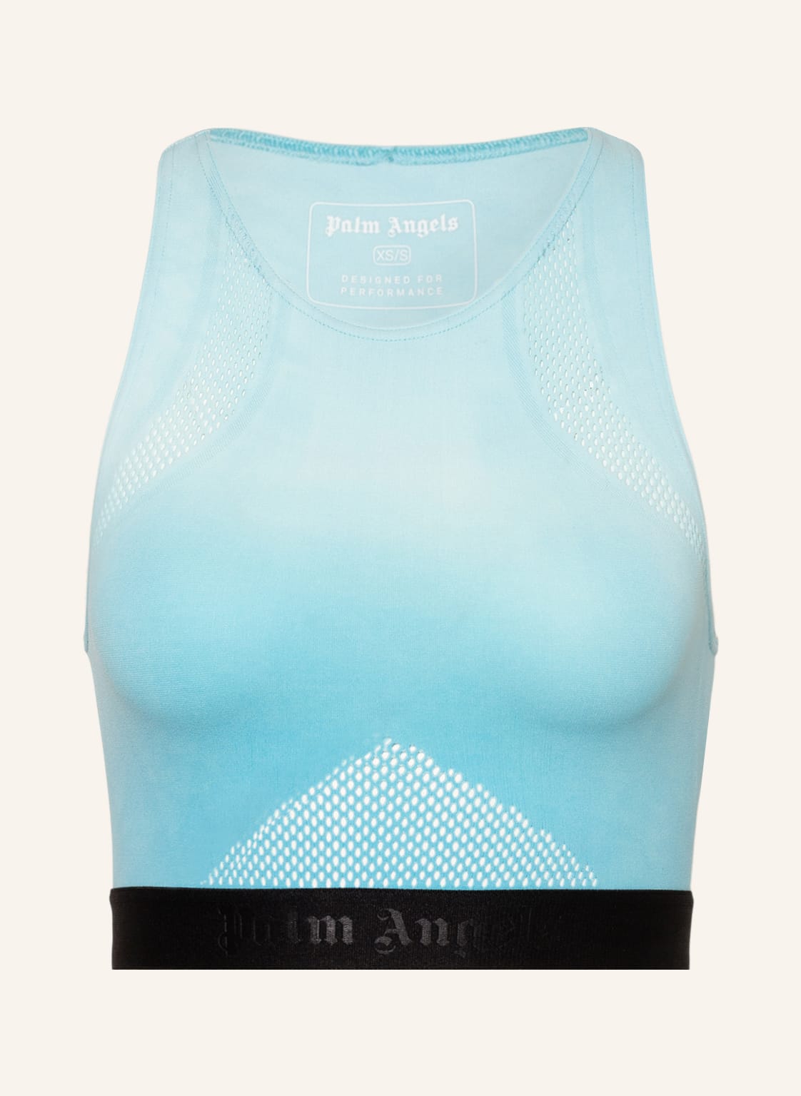 Image of Palm Angels Cropped-Top blau