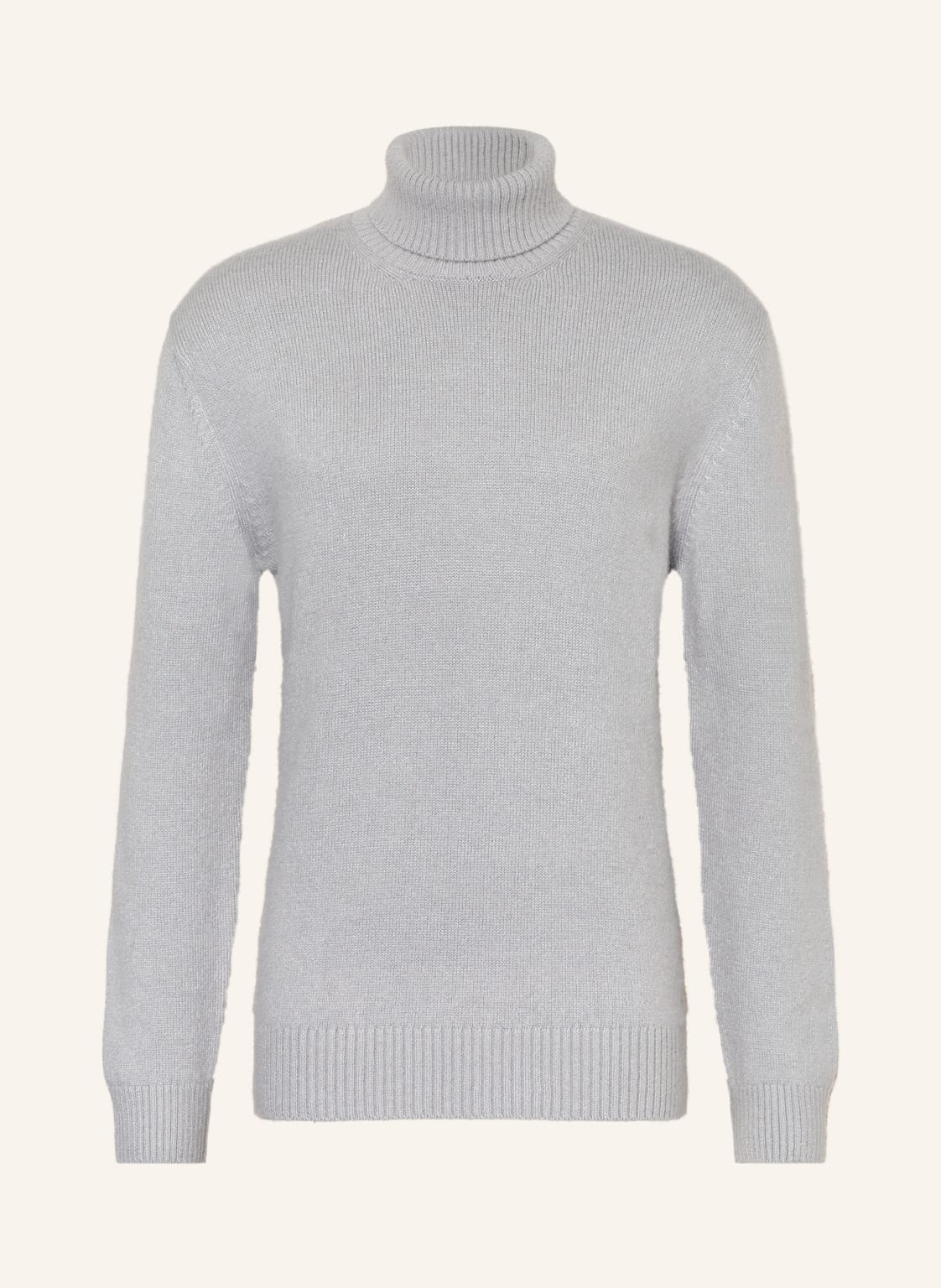 Image of Boss Rollkragenpullover Flavio Mit Alpaka grau