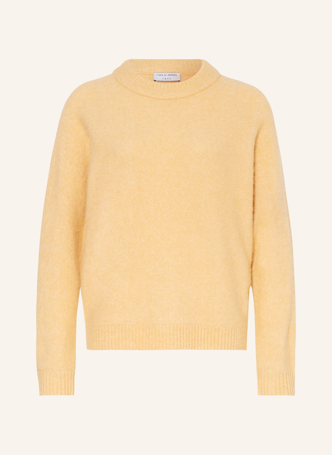 Image of Tiger Of Sweden Pullover Gwynn Mit Alpaka gelb