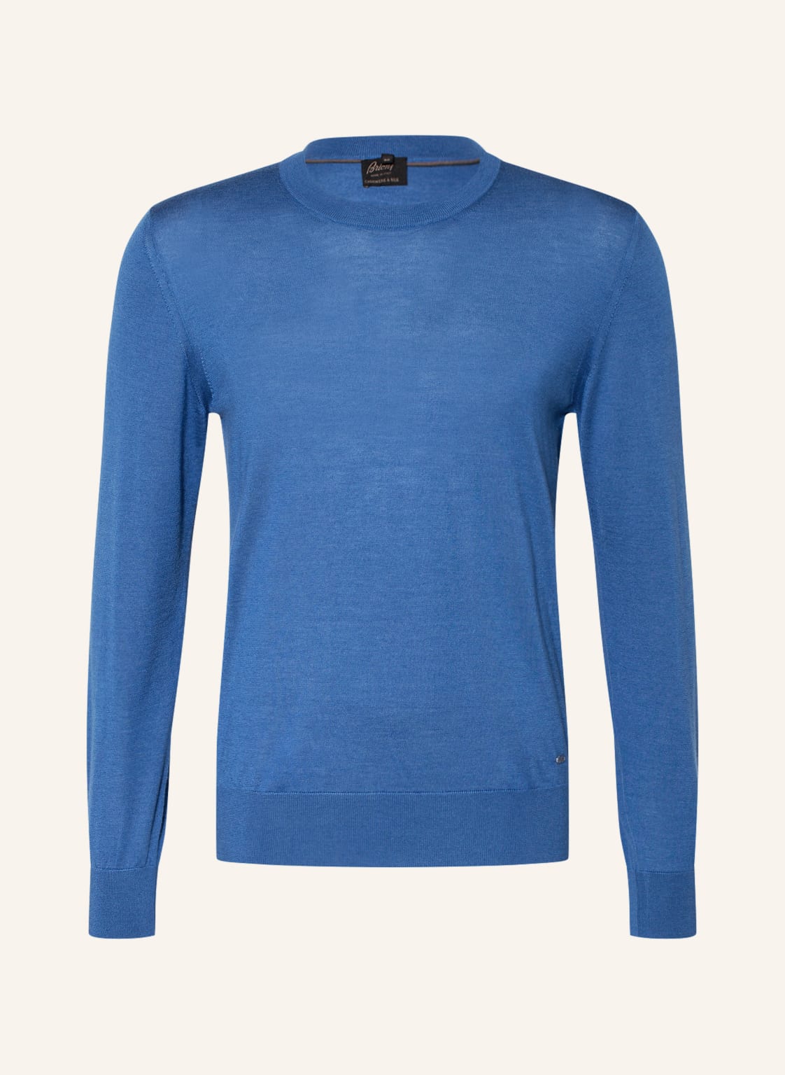 Image of Brioni Cashmere-Pullover Mit Seide blau
