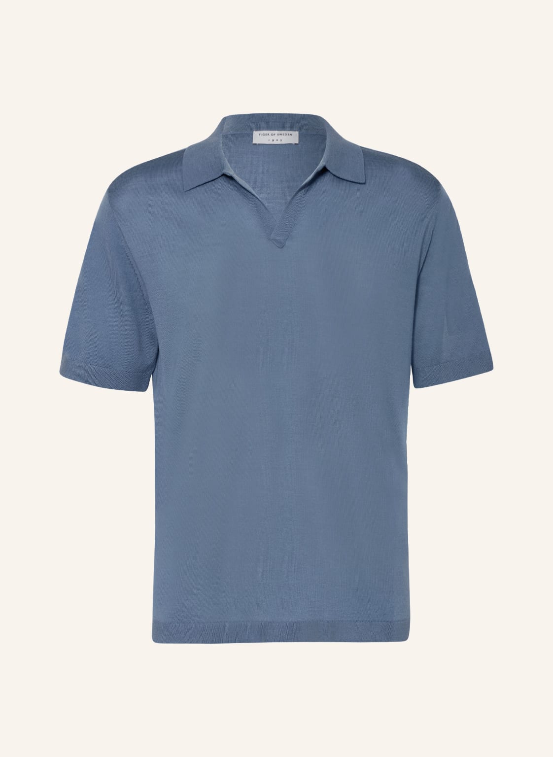 Image of Tiger Of Sweden Strick-Poloshirt Beker blau