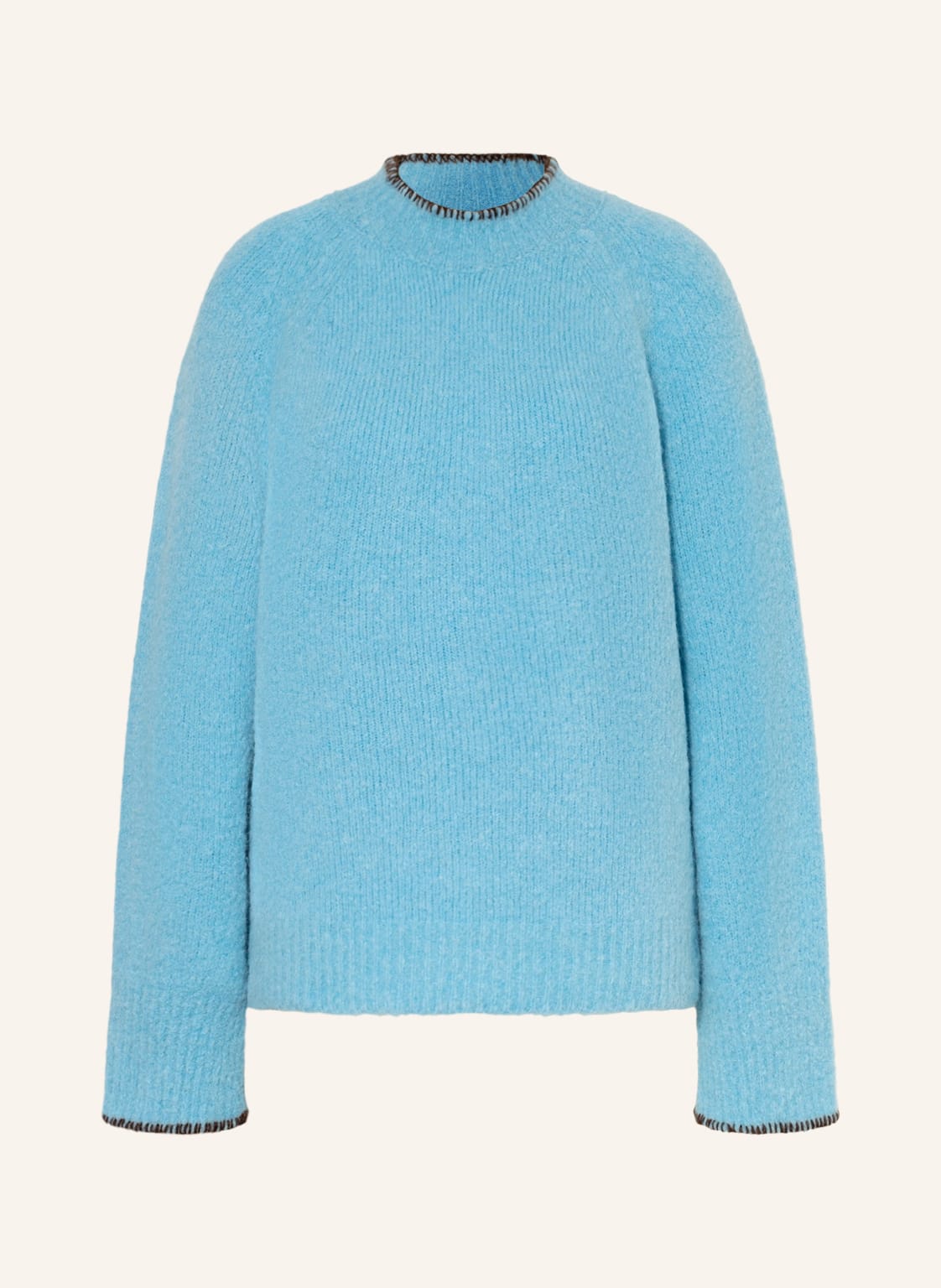 Image of Róhe Pullover Mit Alpaka blau