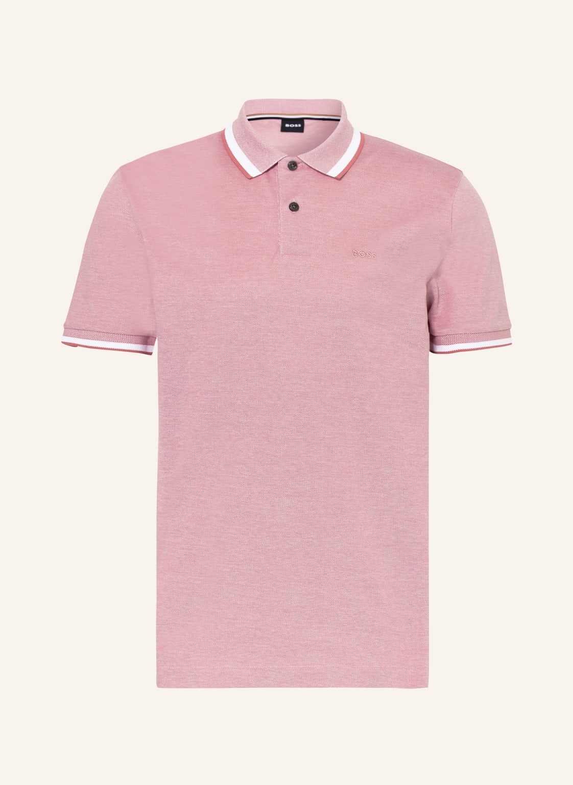 Image of Boss Piqué-Poloshirt Parlay orange