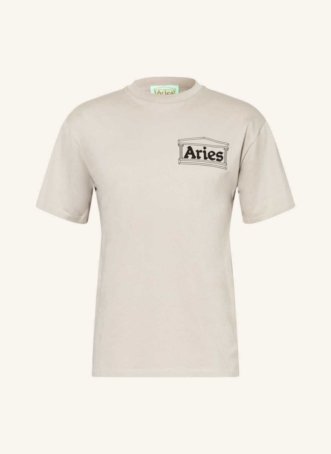 Image of Aries Arise T-Shirt Temple beige