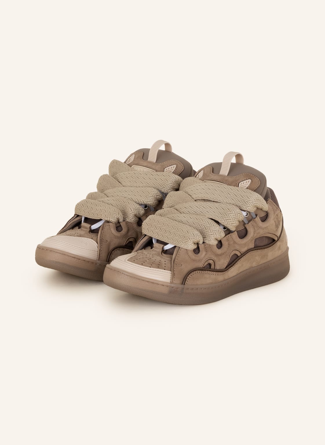 Image of Lanvin Sneaker Curb beige