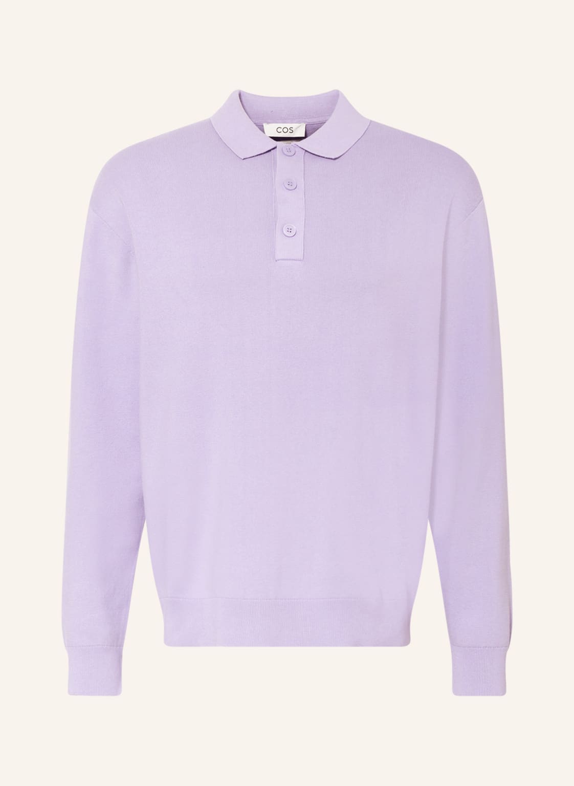 Image of Cos Strick-Poloshirt violett
