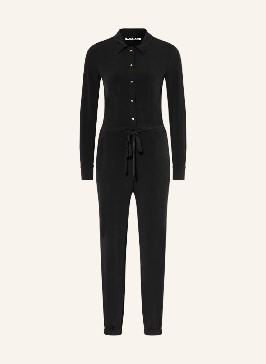 Image of Vanilia Jersey-Jumpsuit schwarz