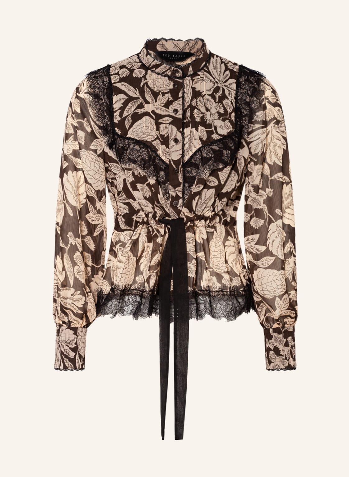 Image of Ted Baker Blusenshirt Alness Mit Spitze braun