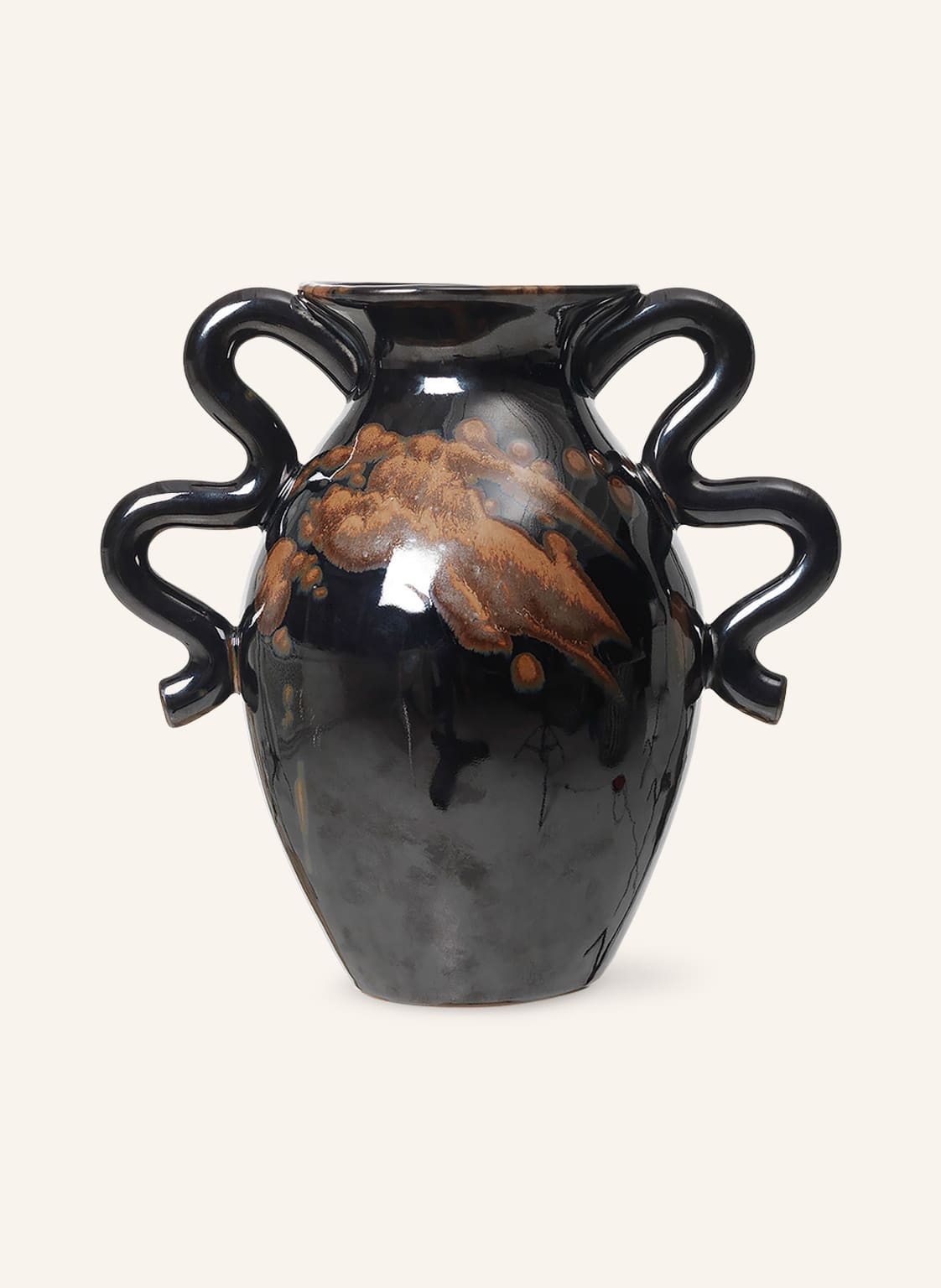 Image of Ferm Living Vase Verso schwarz