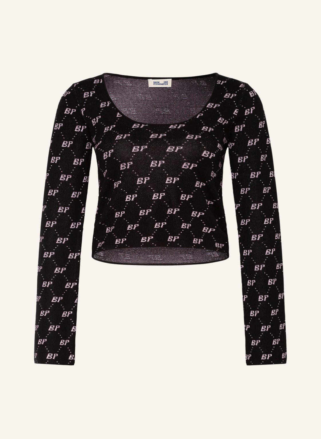Image of Baum Und Pferdgarten Pullover Carmen Mit Glitzergarn schwarz