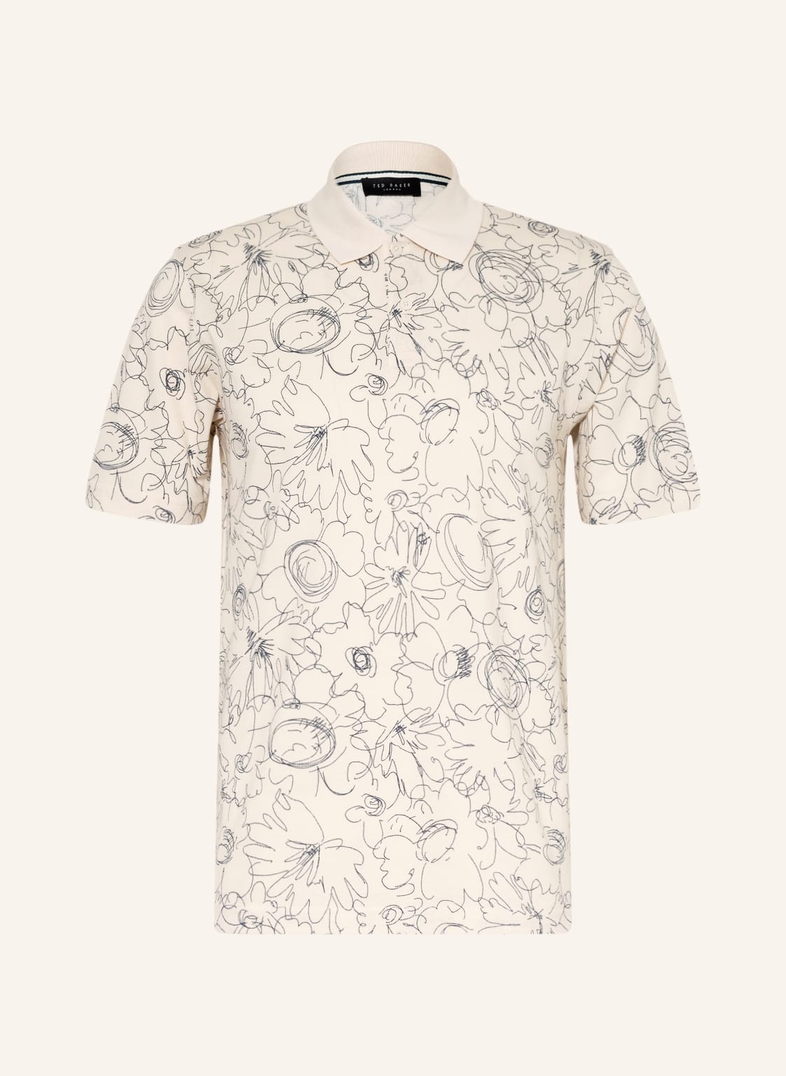 Image of Ted Baker Piqué-Poloshirt Holler beige