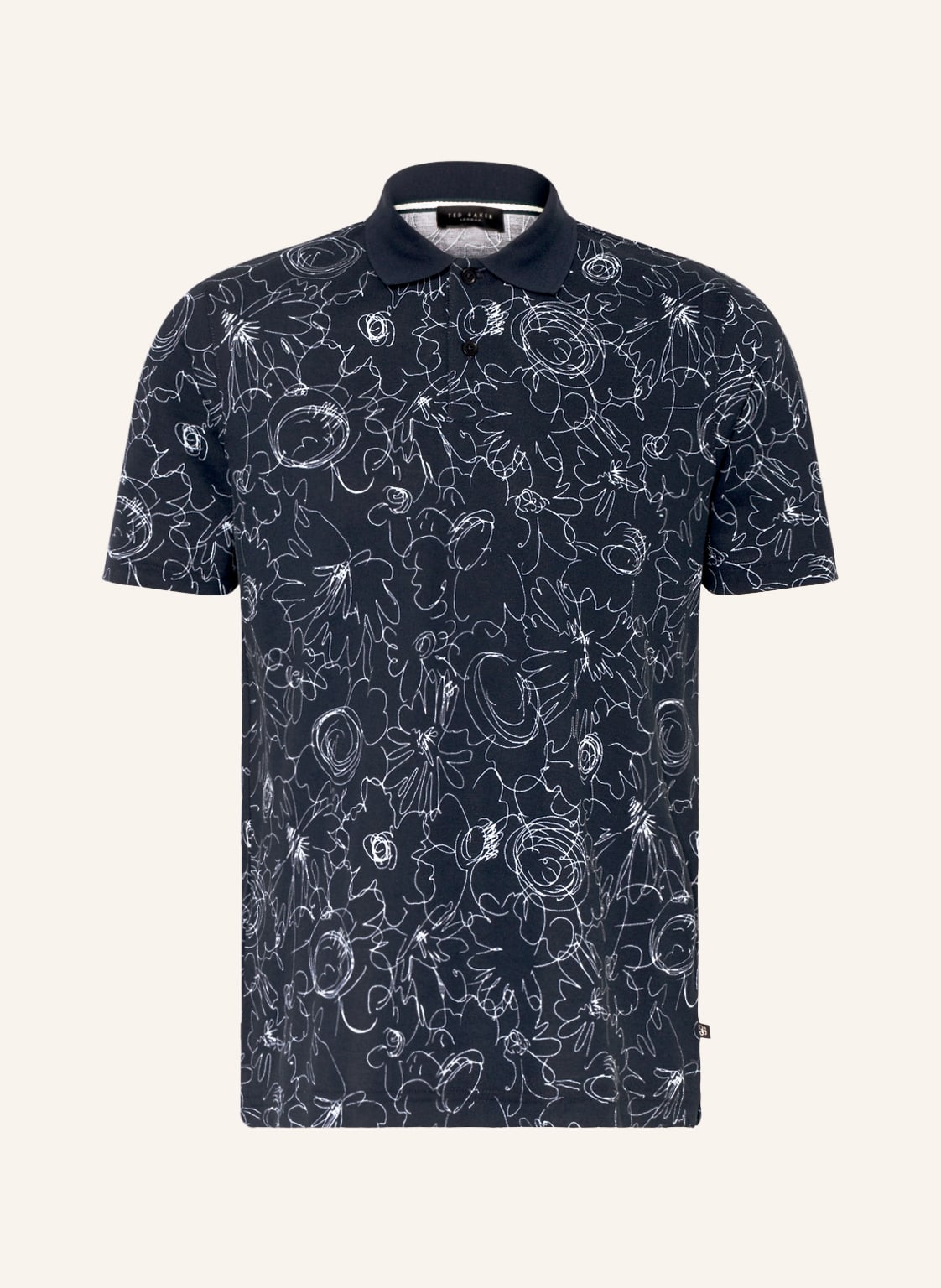 Image of Ted Baker Piqué-Poloshirt Holler blau