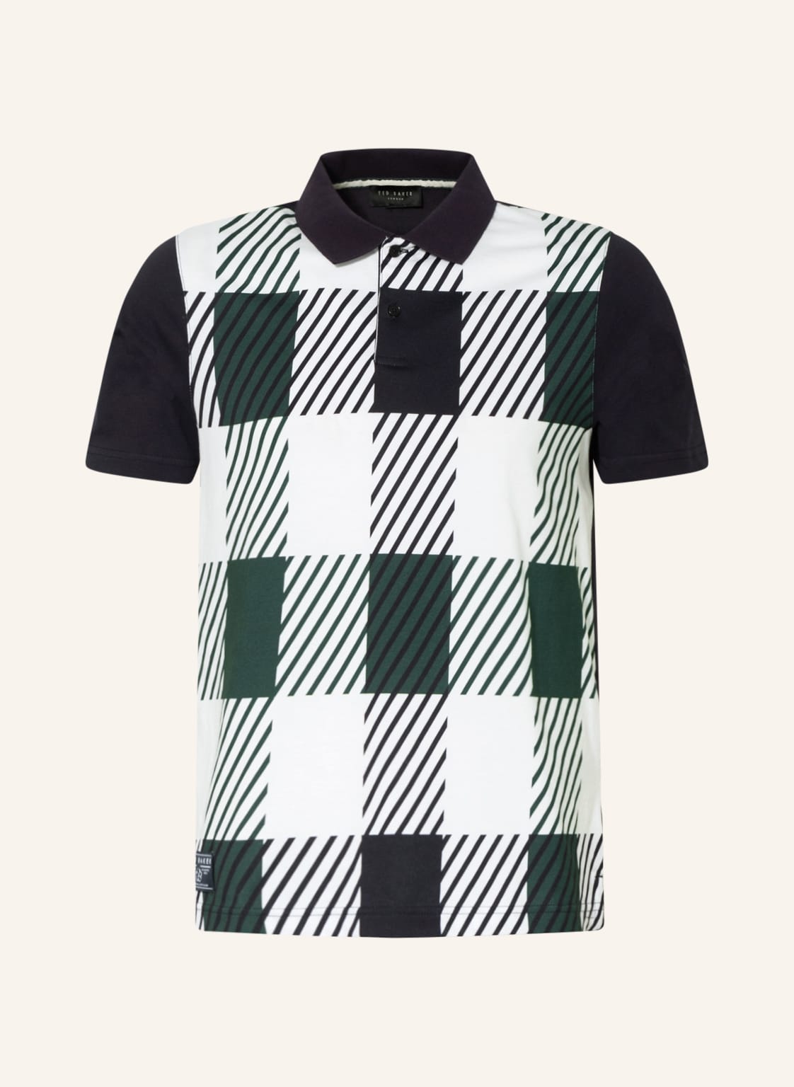 Image of Ted Baker Jersey-Poloshirt Pollaid blau