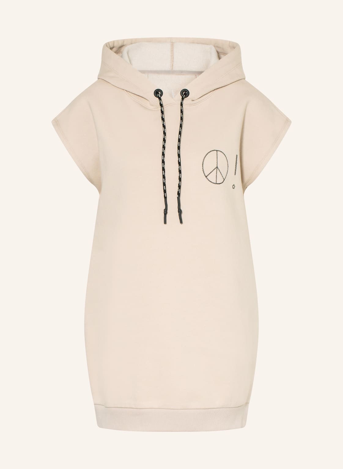 Image of Frogbox Hoodie Mit Pailletten beige