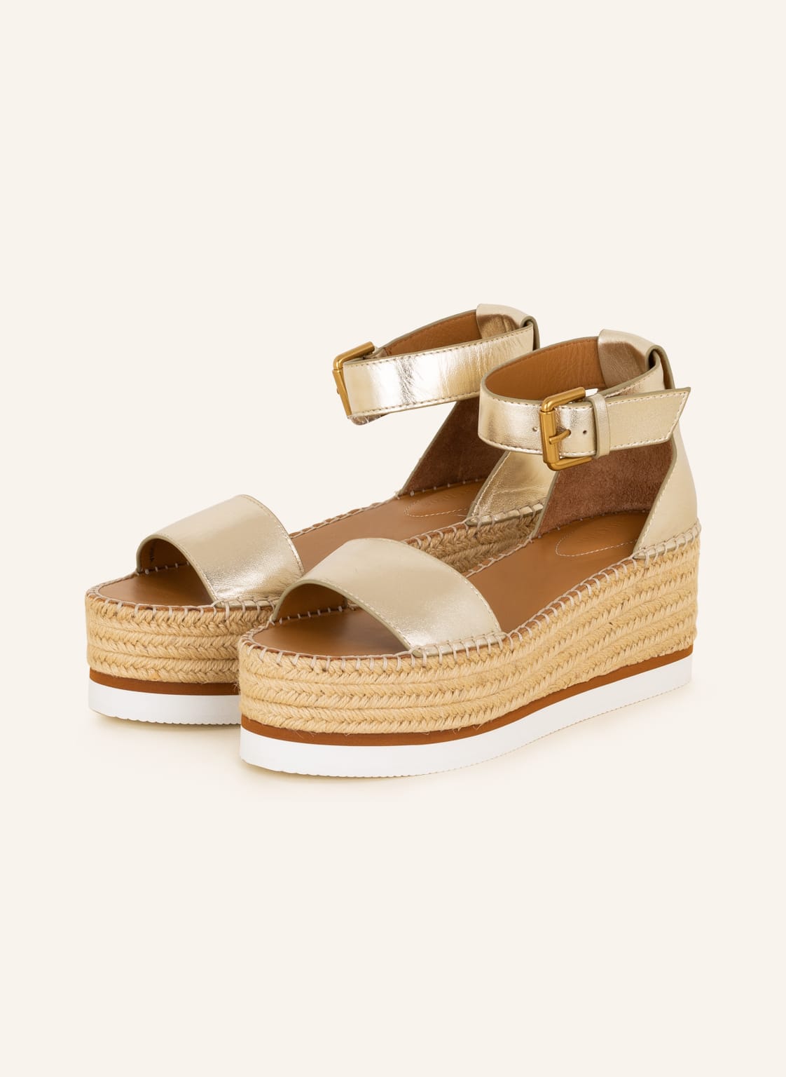 Image of See By Chloé Plateau-Wedges Glyn gold