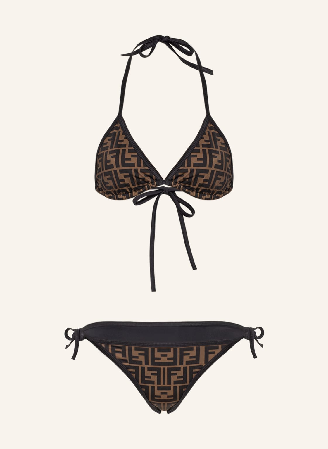 Image of Fendi Triangel-Bikini braun