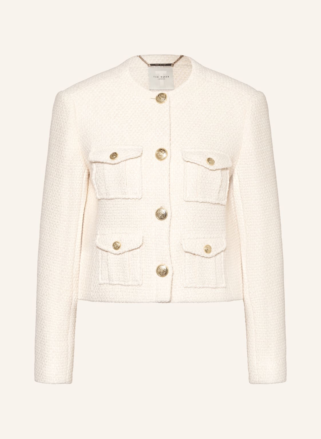 Image of Ted Baker Bouclé-Blazer Cremla weiss