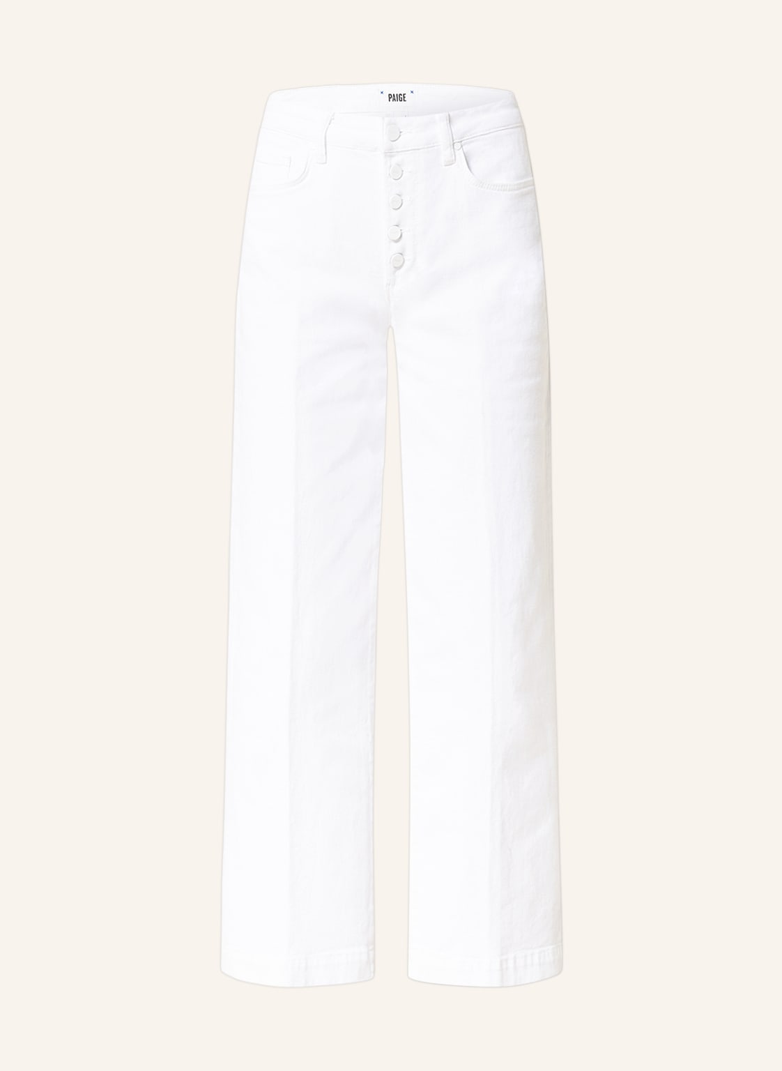 Image of Paige Bootcut Jeans Leenah weiss