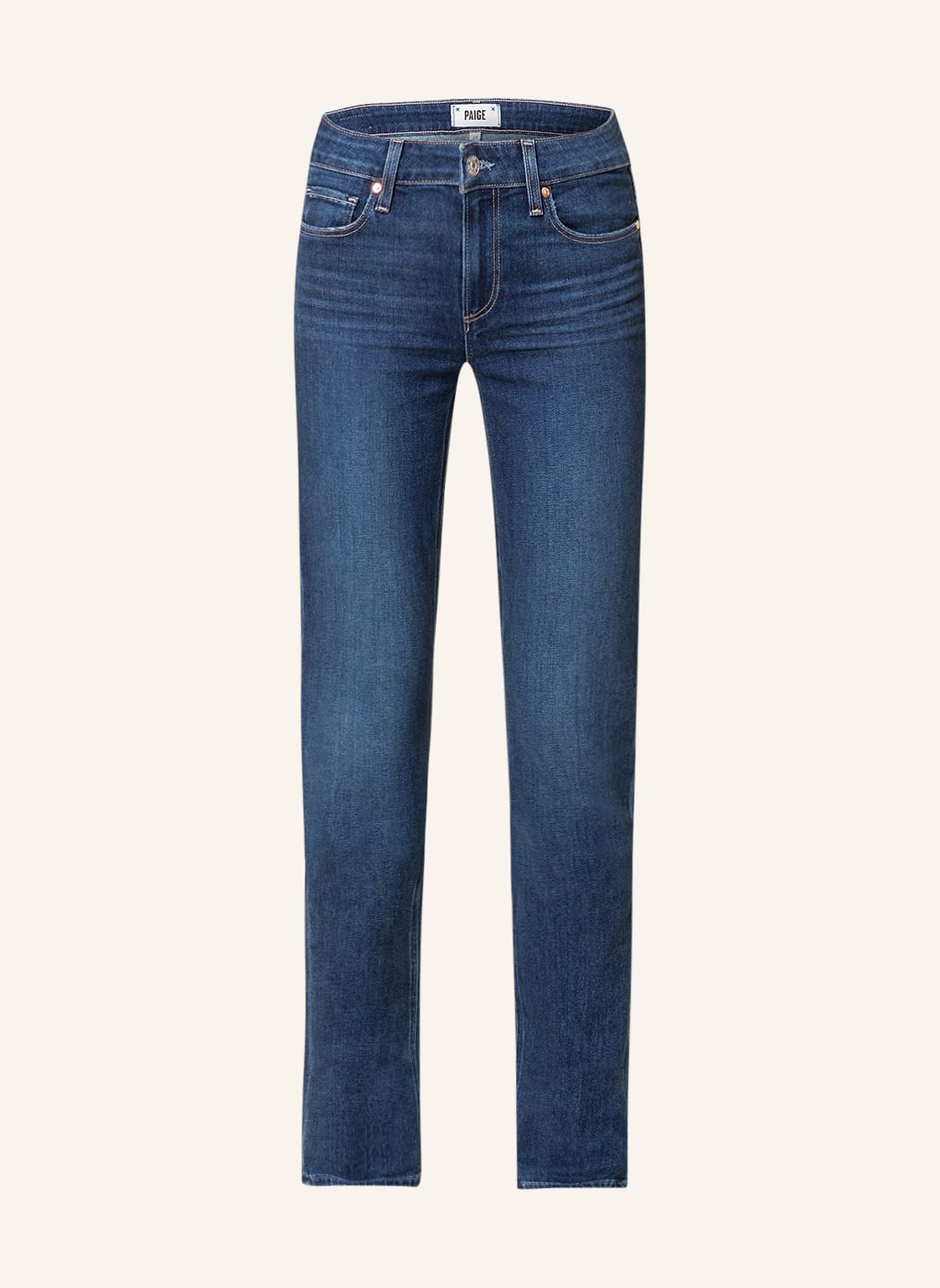 Image of Paige Straight Jeans Skyline blau