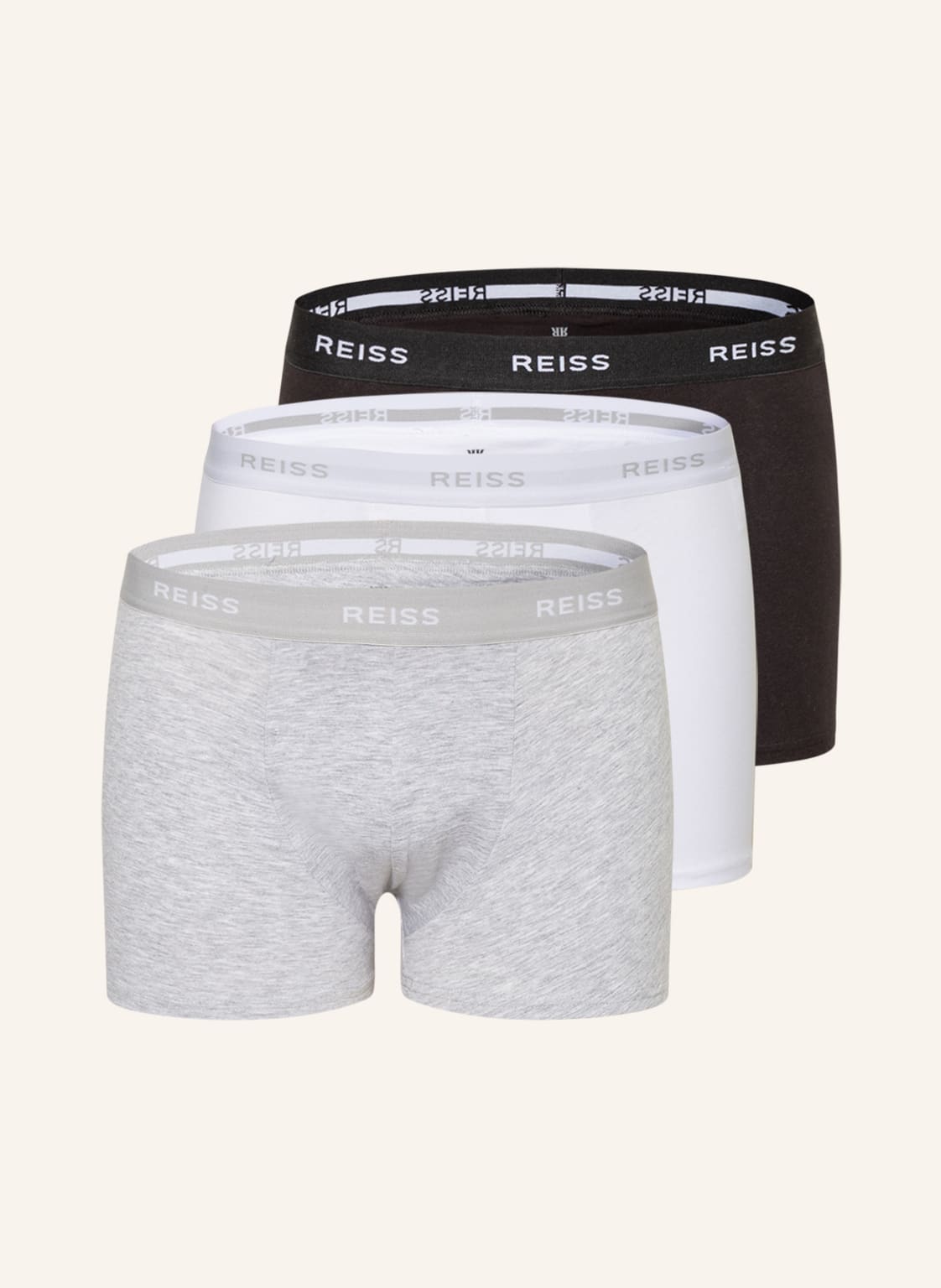 Image of Reiss 3er-Pack Boxershorts Heller weiss