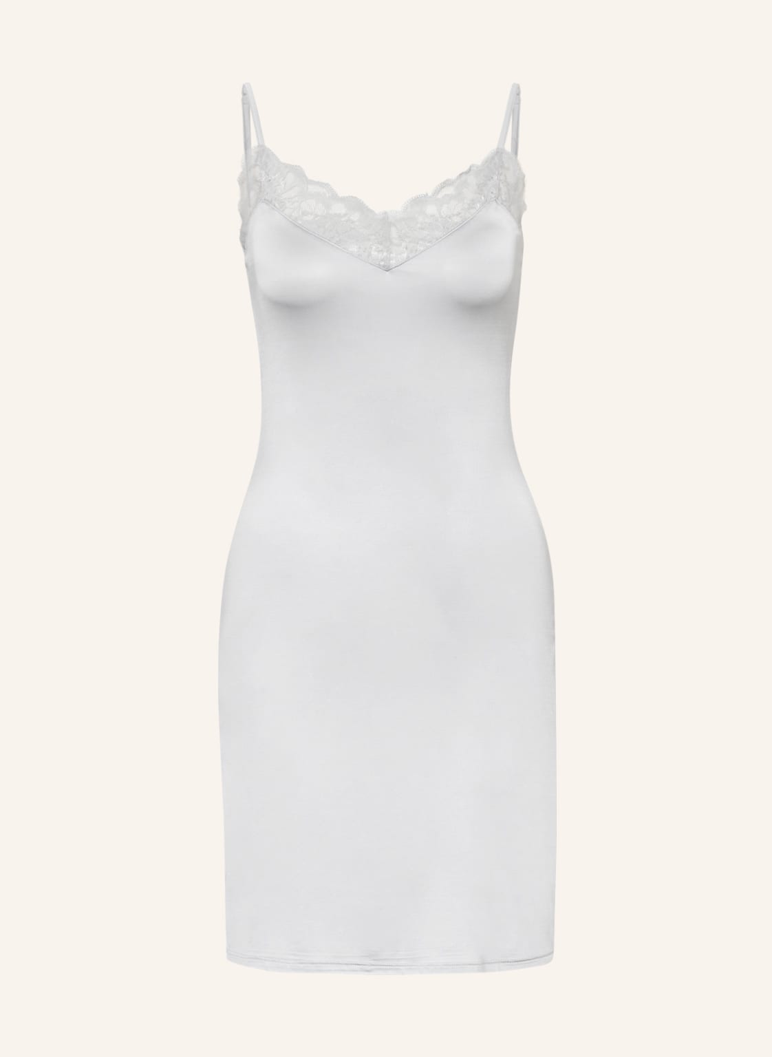 Image of Hanro Negligé Mae Aus Satin grau