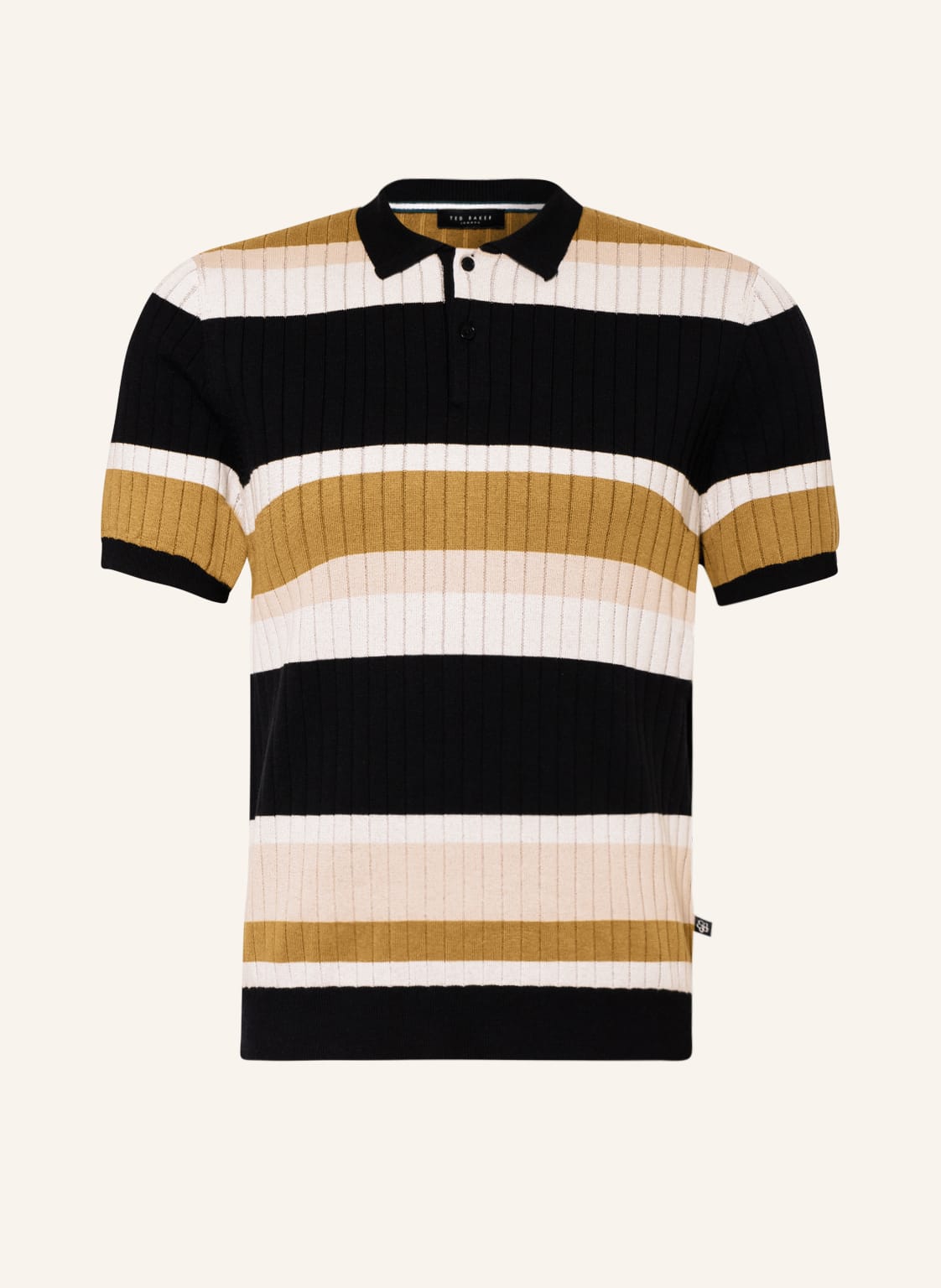 Image of Ted Baker Strick-Poloshirt Confer beige