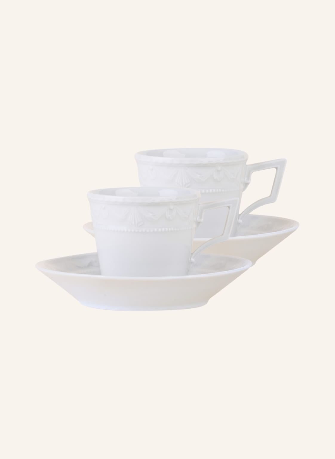 Image of Kpm 2er-Set Espressotassen Kurland weiss
