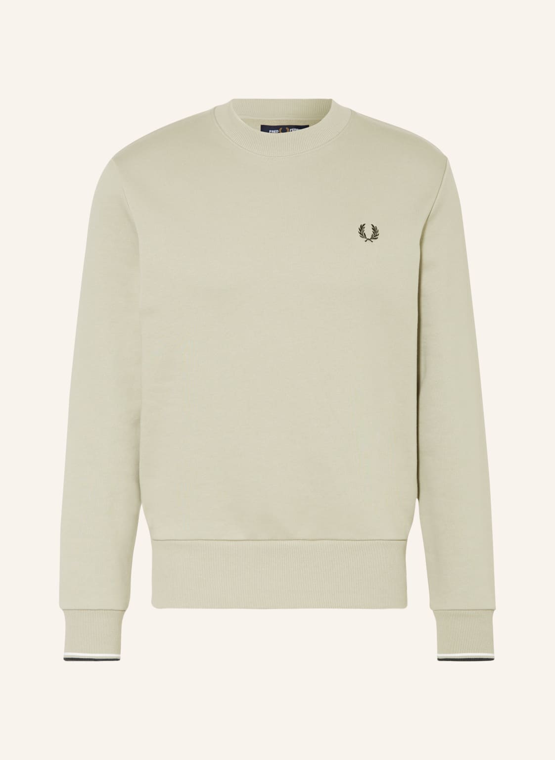 Image of Fred Perry Sweatshirt m7535 gruen