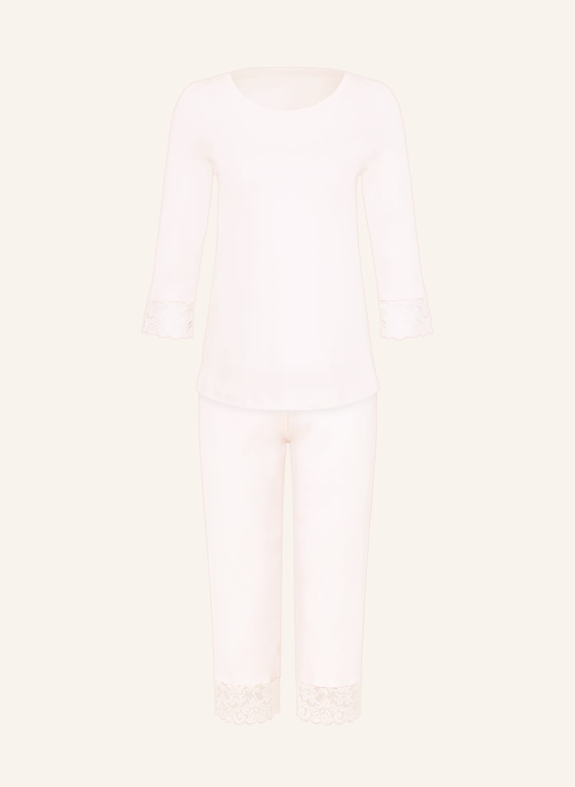 Image of Hanro 3/4-Schlafanzug Moments pink