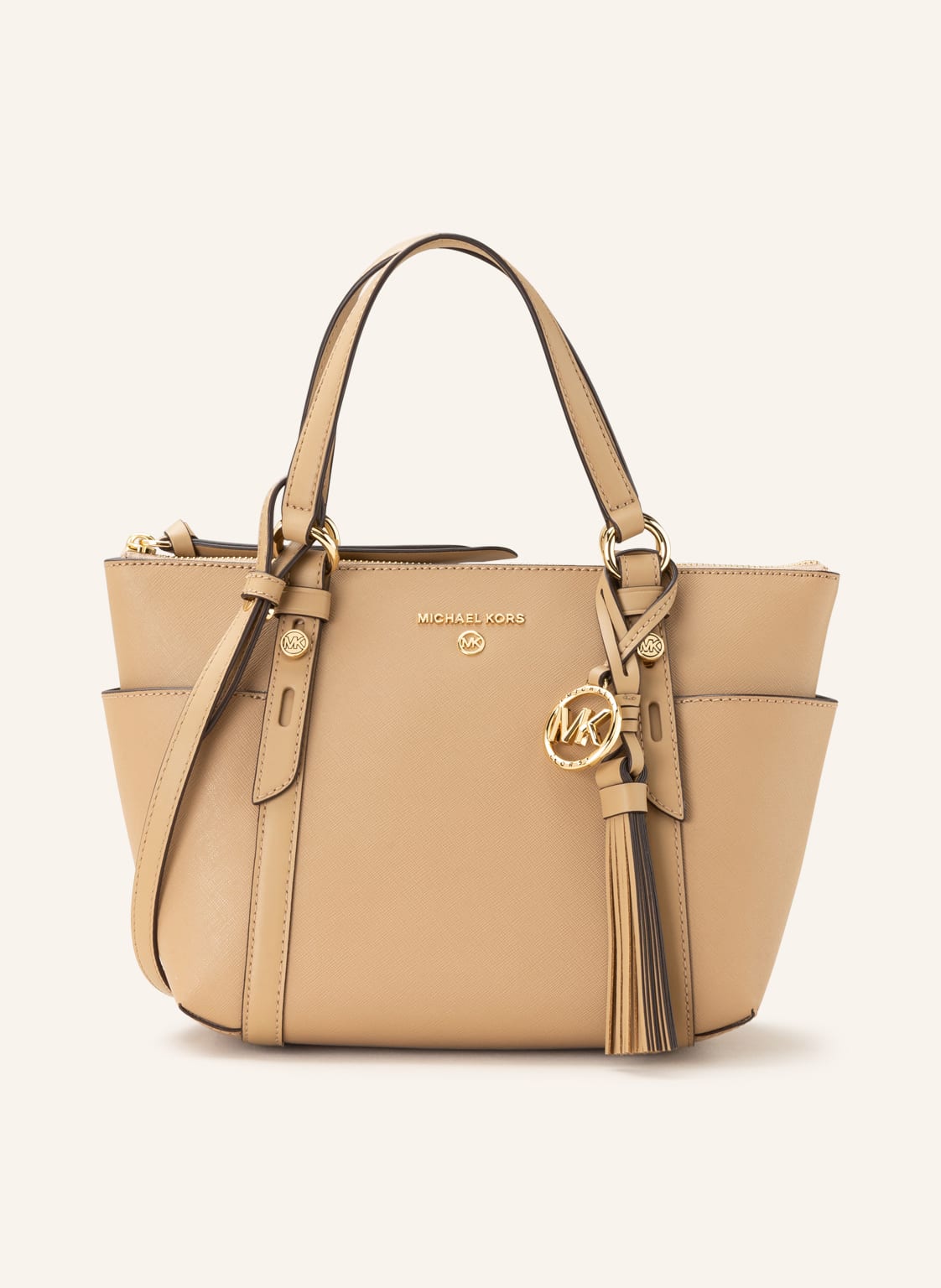 Image of Michael Kors Saffiano-Umhängetasche braun