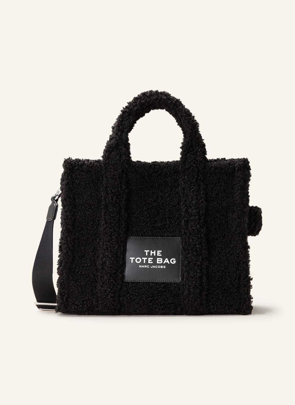 Image of Marc Jacobs Teddyfell-Shopper Traveller Tote Small schwarz