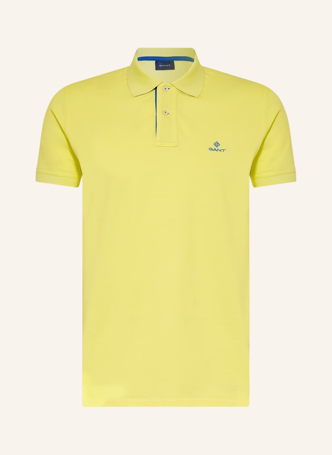 Image of Gant Piqué-Poloshirt gelb