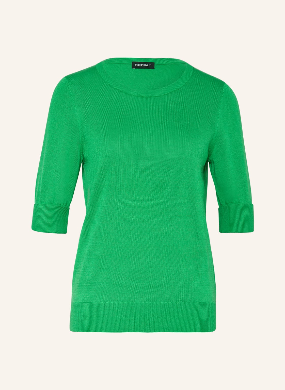 Image of Repeat Pullover Mit 3/4-Arm gruen