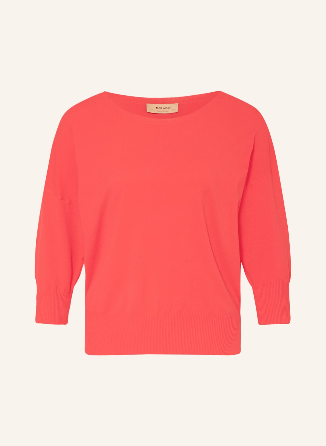 Image of Mos Mosh Oversized-Pullover Pitch Mit 3/4-Arm rot