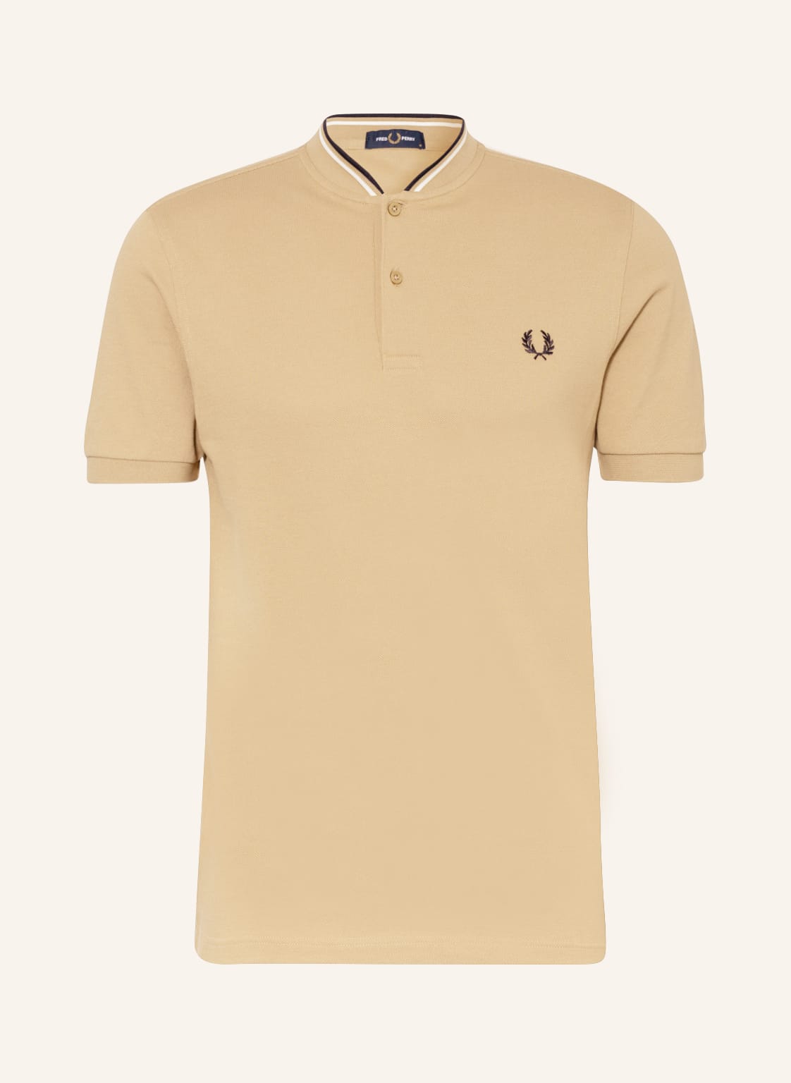 Image of Fred Perry Piqué-Poloshirt m4526 beige