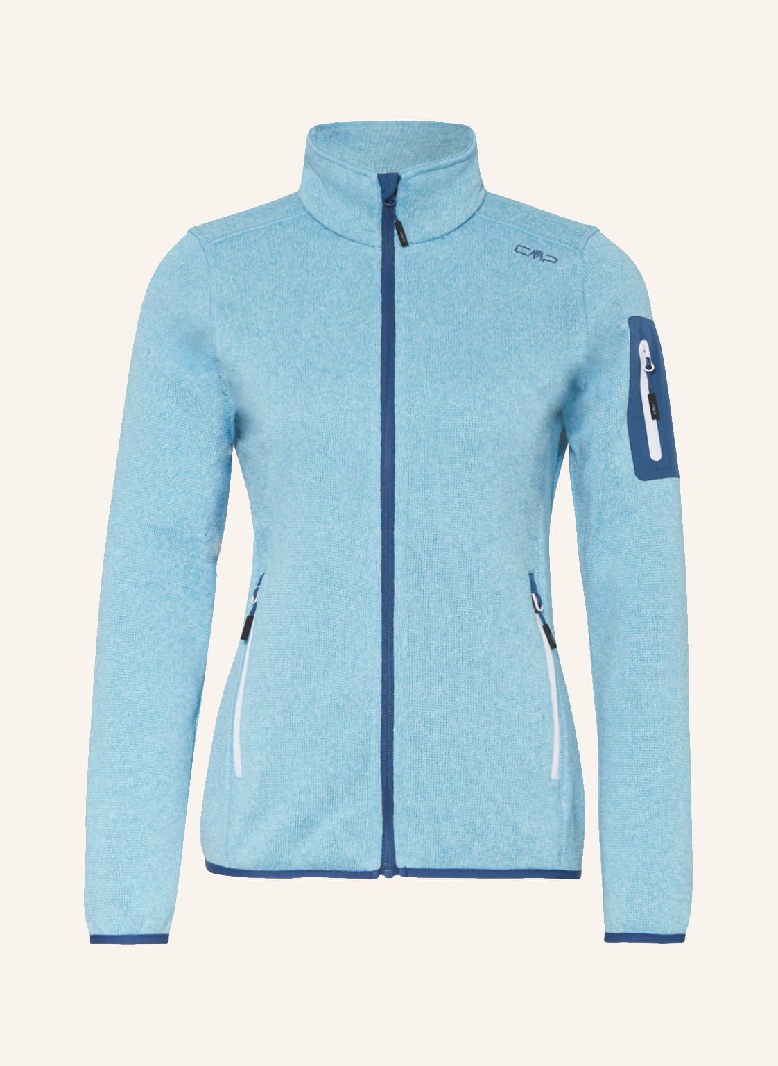 Image of Cmp Strick-Fleecejacke blau