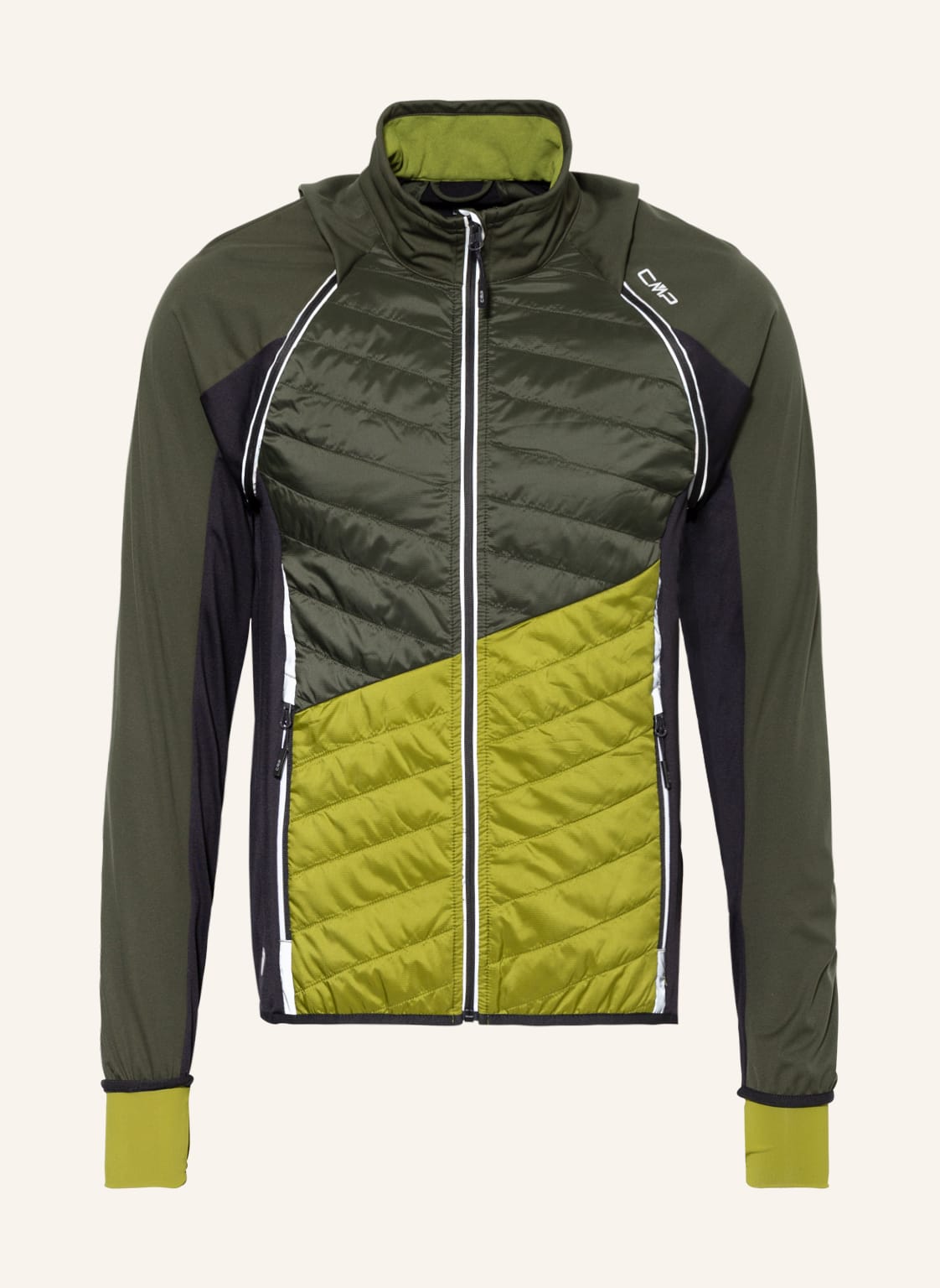 Image of Cmp Hybrid-Steppjacke Mit Abnehmbaren Ärmeln gruen