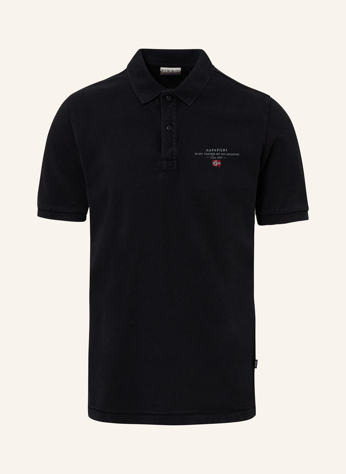 Image of Napapijri Piqué-Poloshirt Elbas schwarz