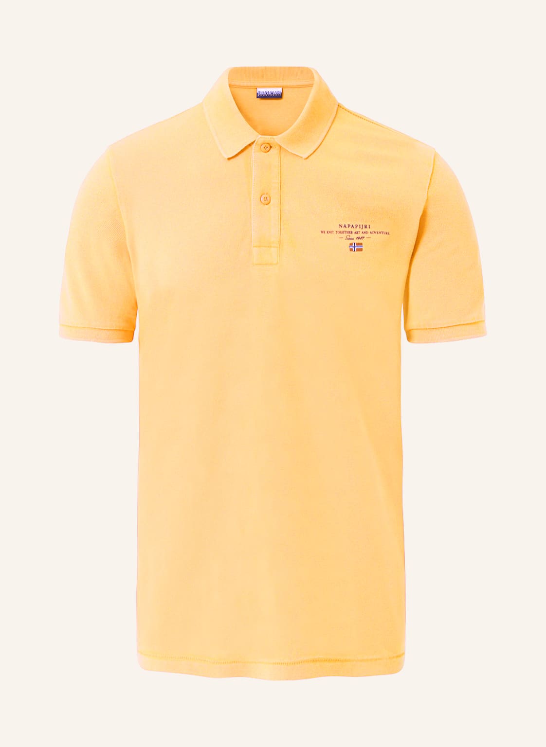 Image of Napapijri Piqué-Poloshirt Elbas orange