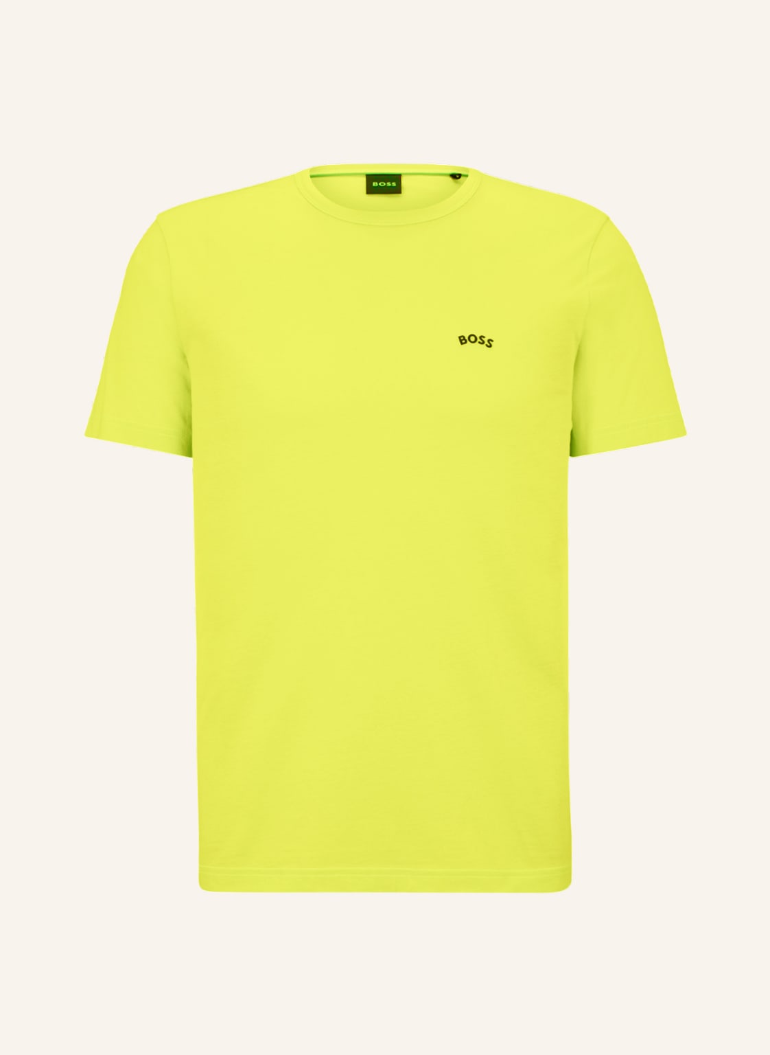 Image of Boss T-Shirt Tee Curved gelb