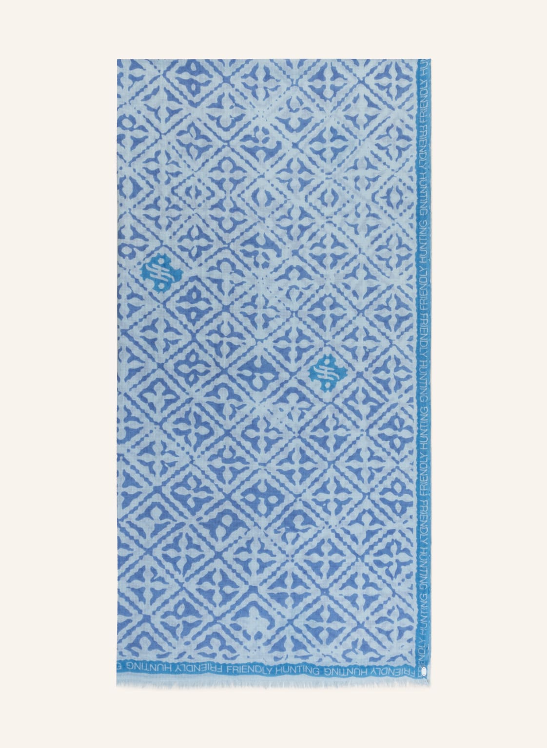 Image of Friendly Hunting Cashmere-Schal Eyes Of Marakesh blau