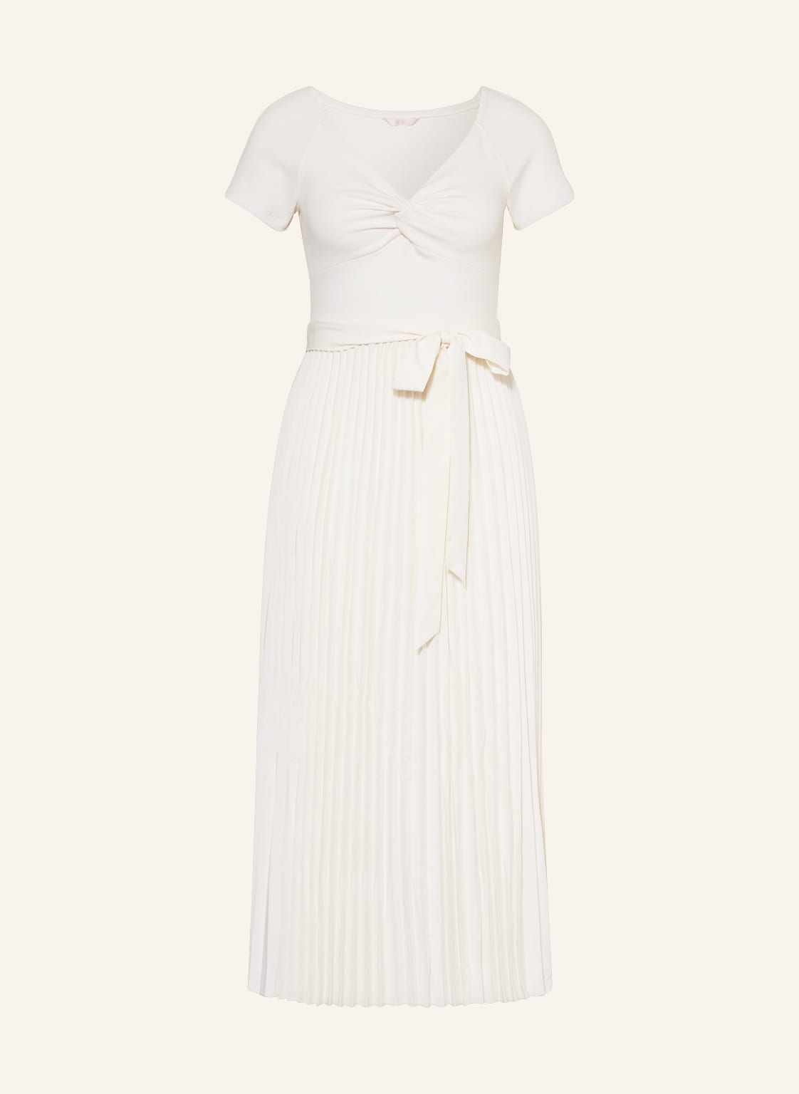 Image of Guess Kleid Erynn Im Materialmix weiss