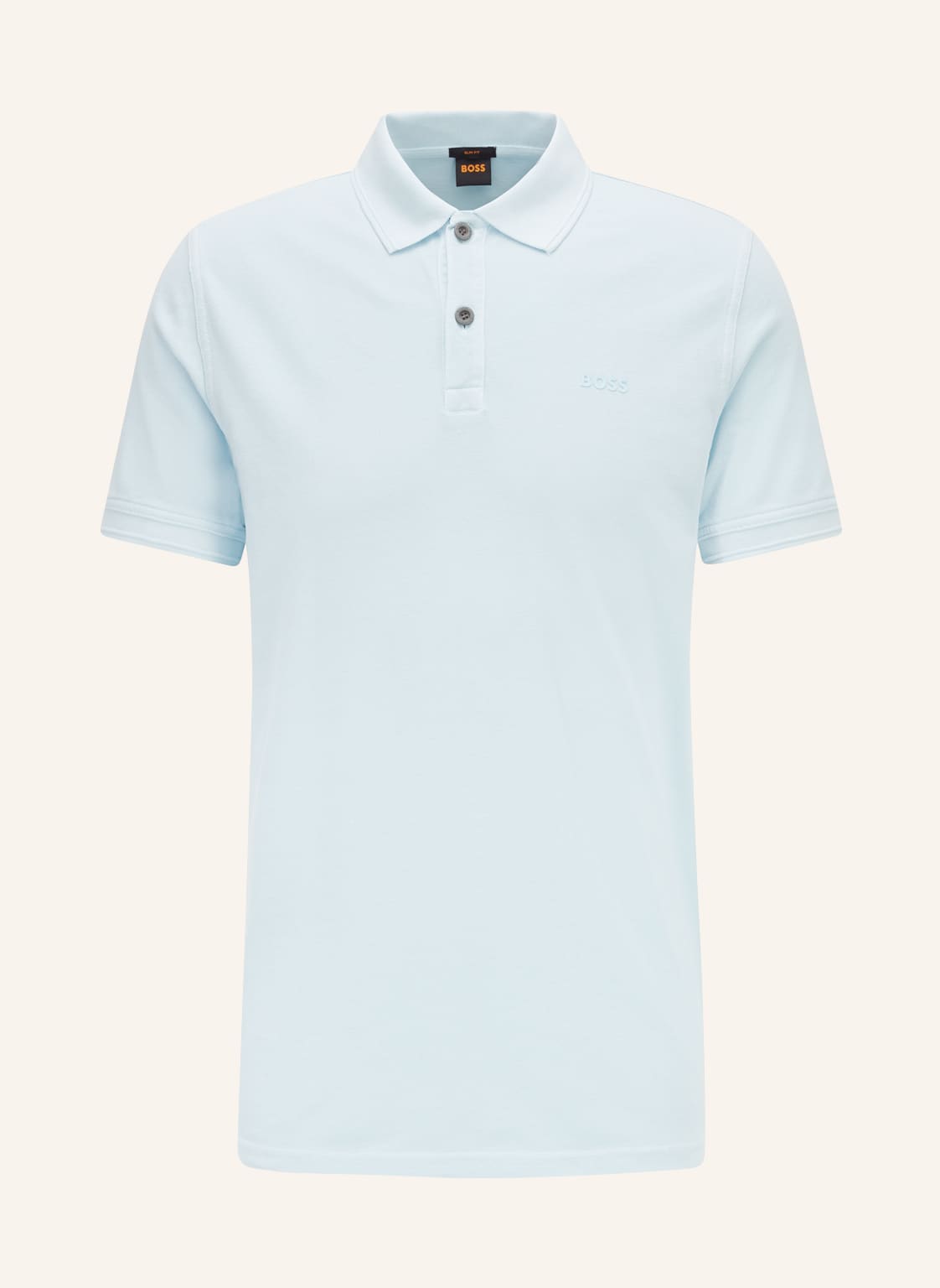 Image of Boss Piqué-Poloshirt Prime Slim Fit blau