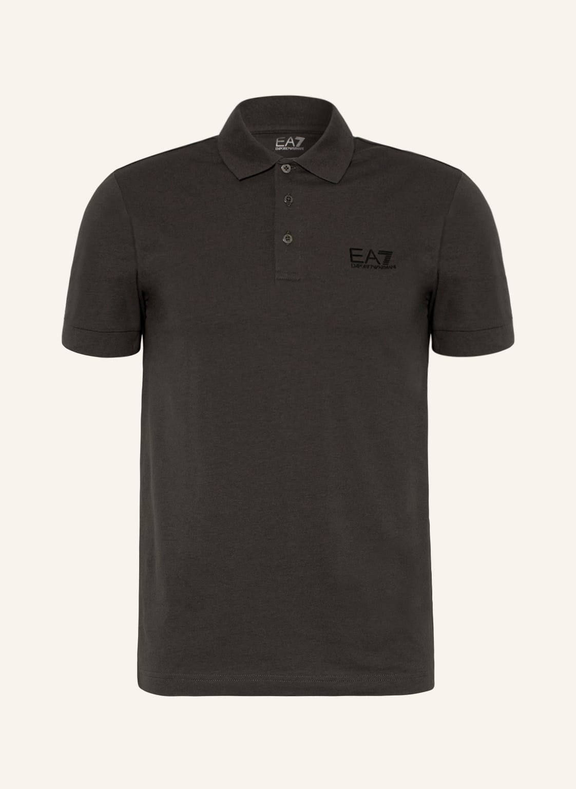 Image of ea7 Emporio Armani Jersey-Poloshirt grau