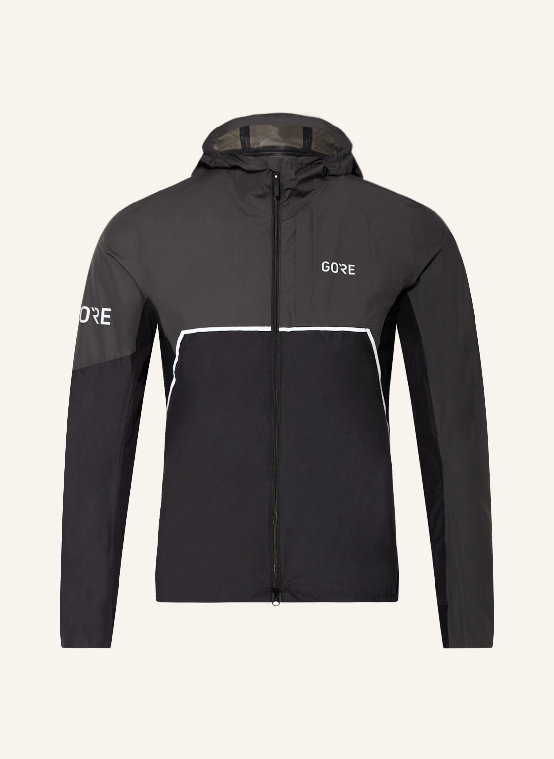 Image of Gore Running Wear Laufjacke r7 Partial Gore-Tex Infinium™ schwarz