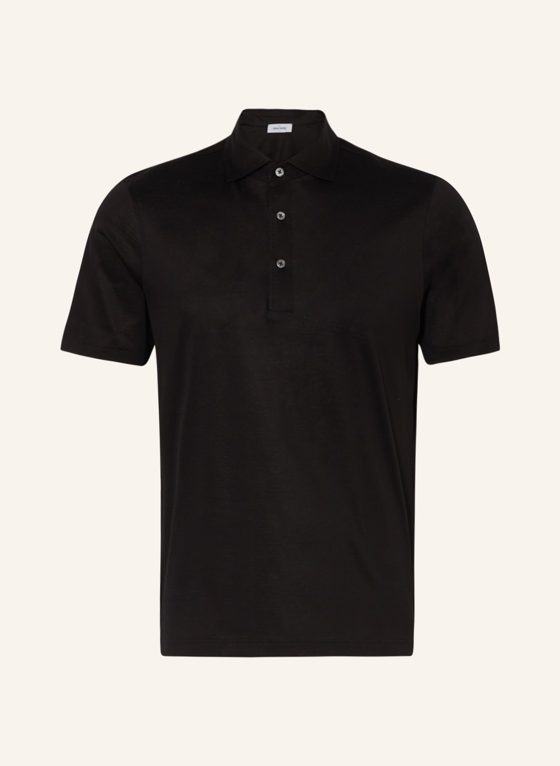 Image of Gran Sasso Jersey-Poloshirt schwarz