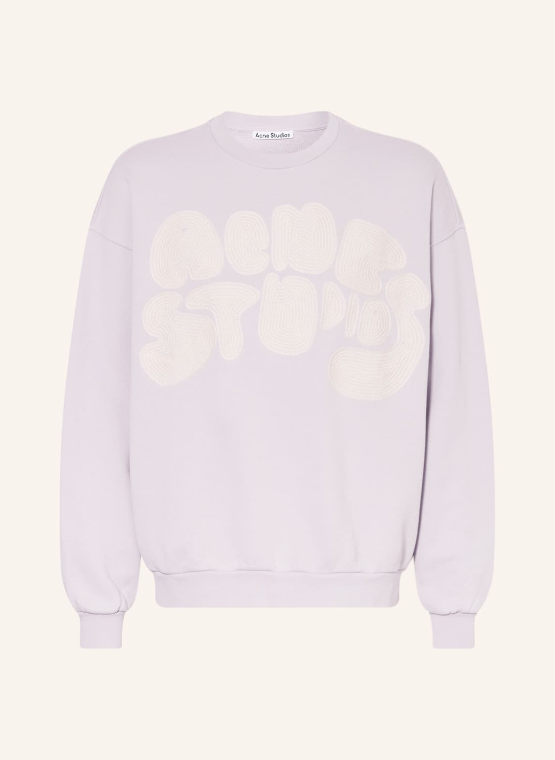 Image of Acne Studios Sweatshirt Mit Stickereien violett