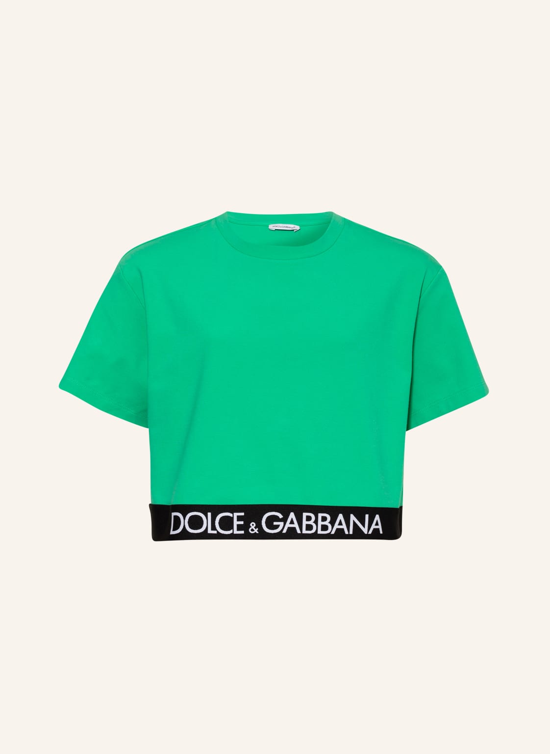 Image of Dolce & Gabbana Cropped T-Shirt gruen