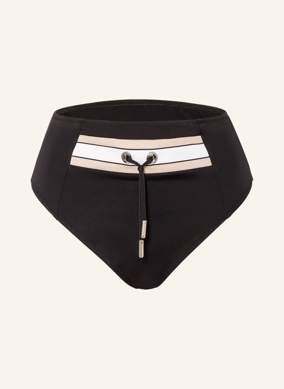 Image of Lidea High-Waist-Bikini-Hose Coastlines schwarz